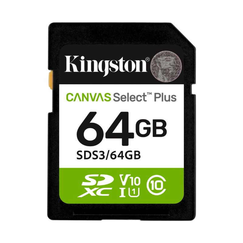 Memorijska kartica SD 64GB Kingston Canvas Select Plus SDS3/64GB 100 MB/s Class 10 UHS-I